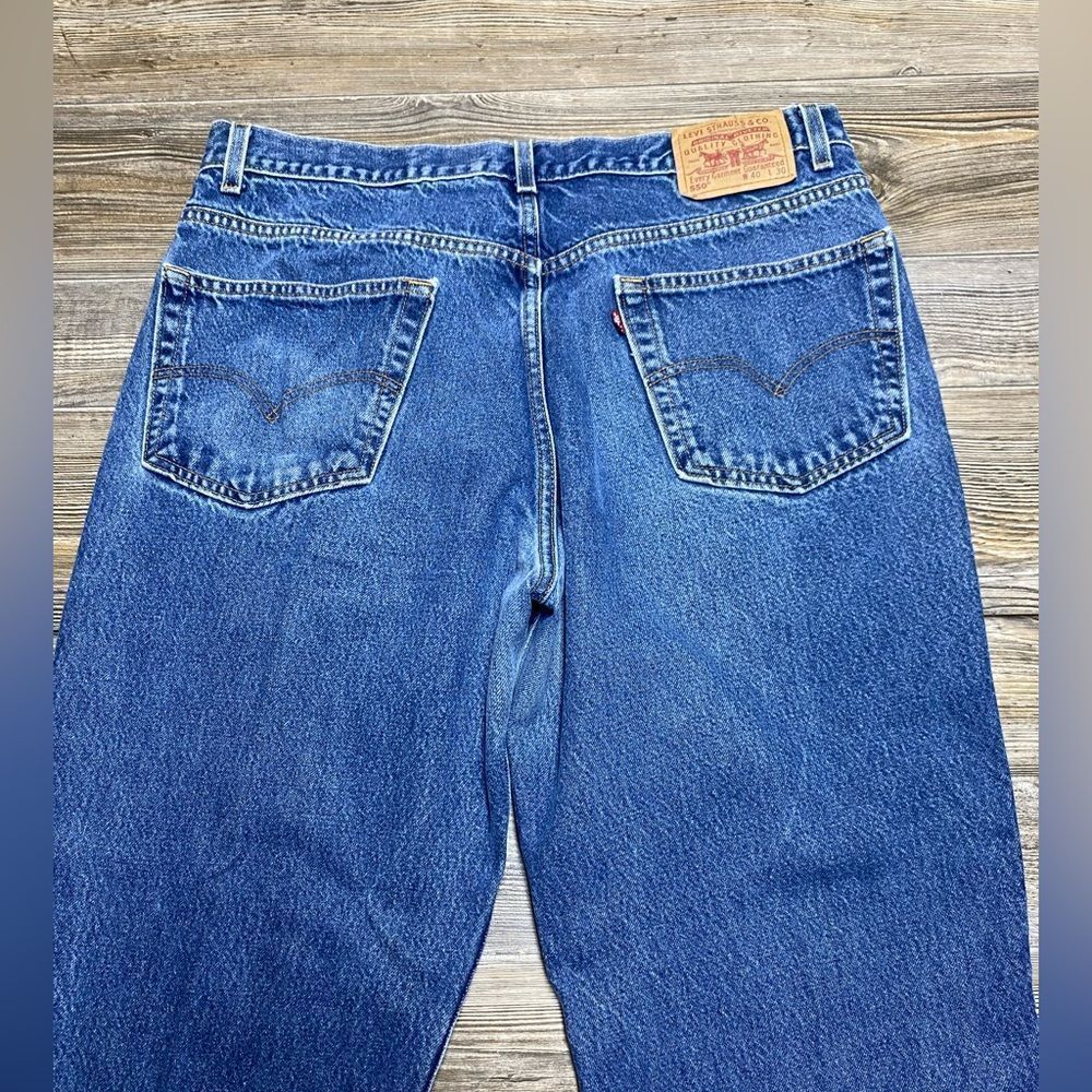 SOLD Vintage LEVI'S 550 Jeans Relaxed Fit 550-0216 Men's W 40 L 30 - Picture 5 of 11